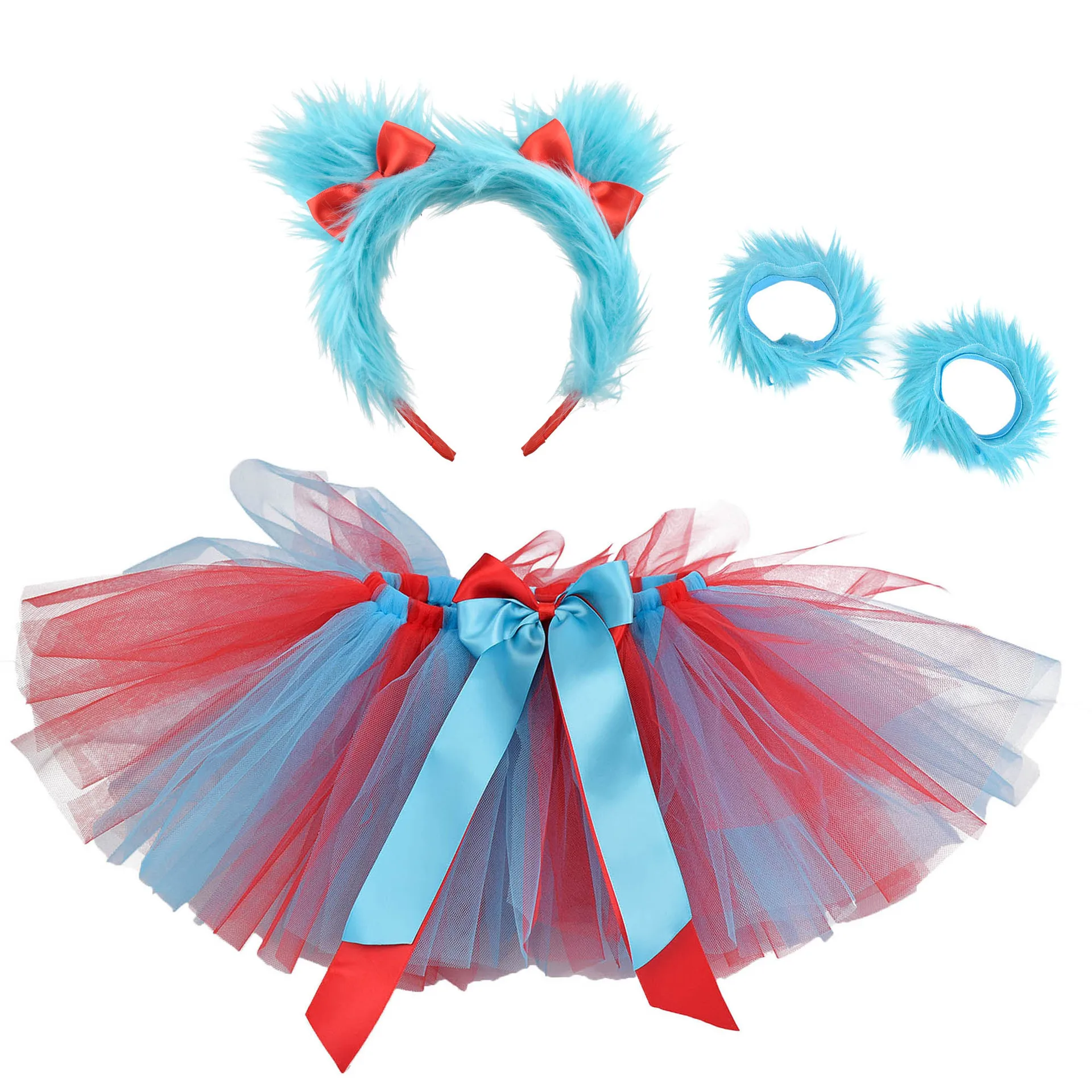 Photography Outfit - Rok Tutu Merah Turquoise Thing 1