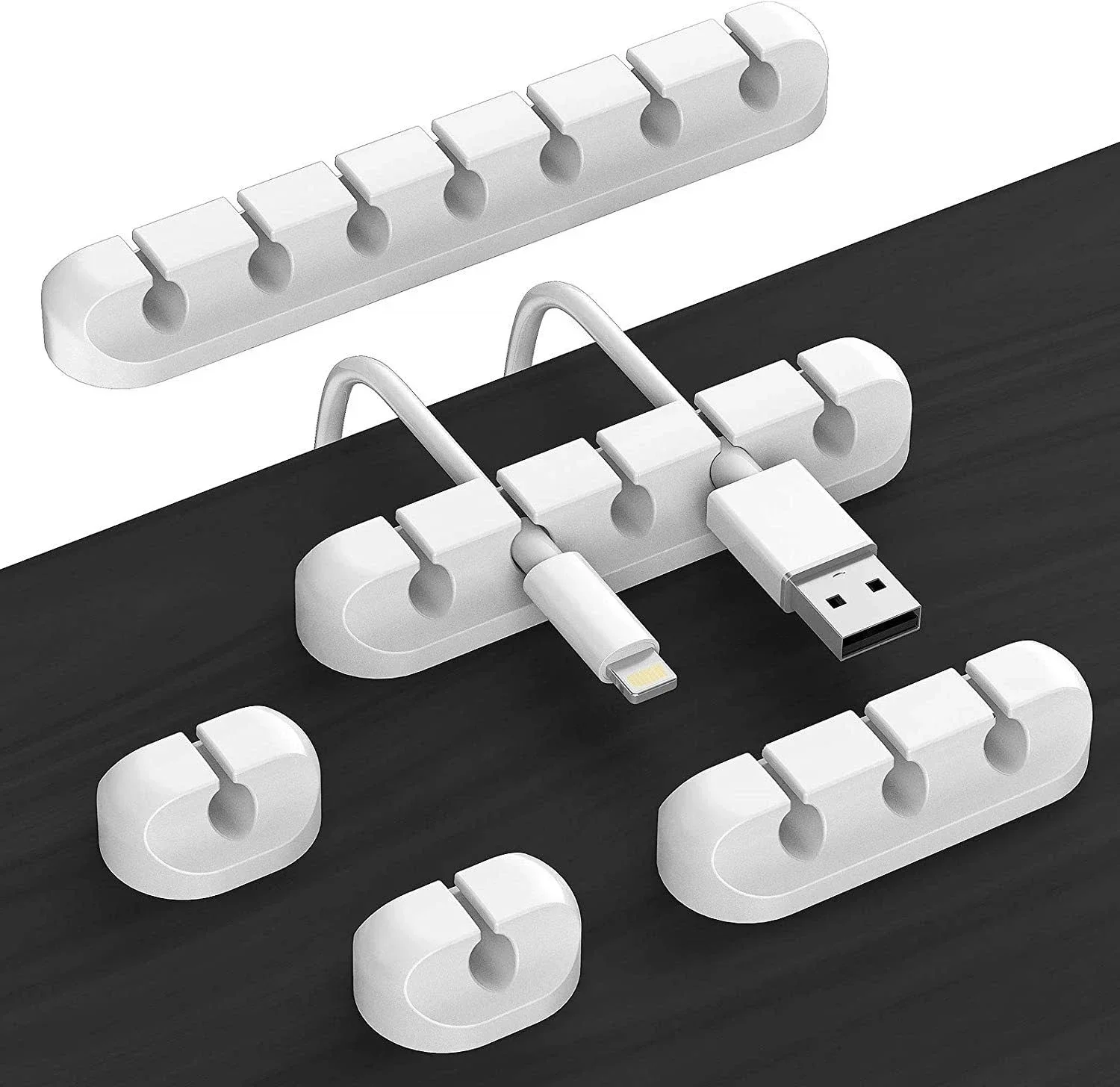 Tethering Cable Usb - 5 Buah Klip Manajemen Penggulung Kabel