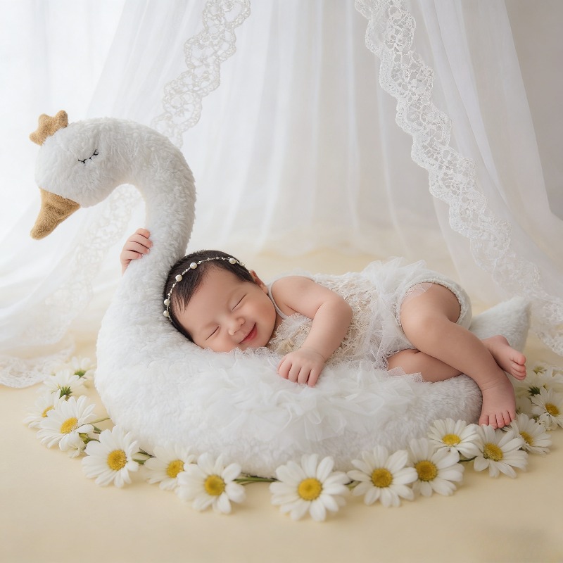 Photography Outfit - Set Pakaian Renda Angsa untuk Fotografi