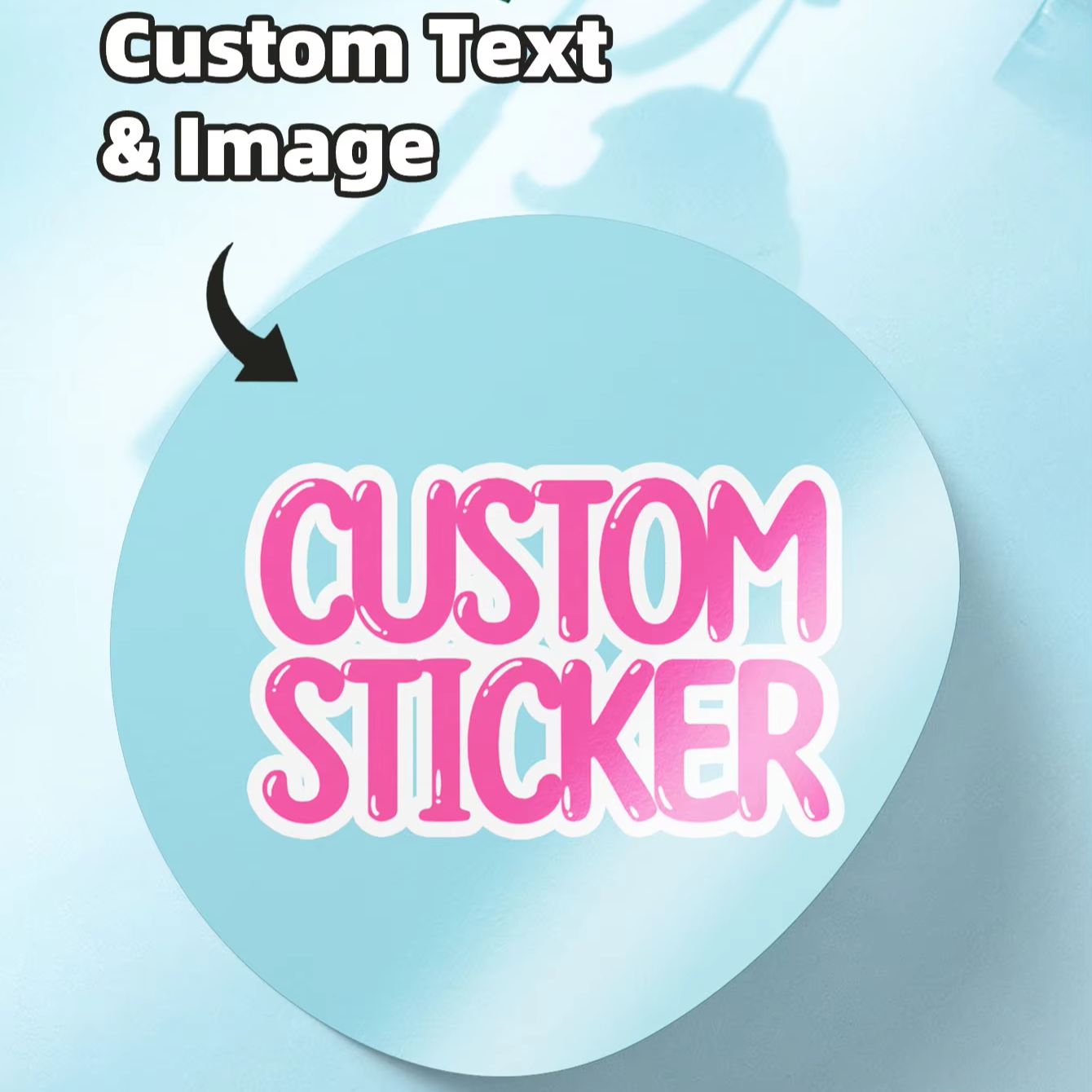 Photography Logo - 1-120PCS Stiker Bulat Tahan Air Kustom