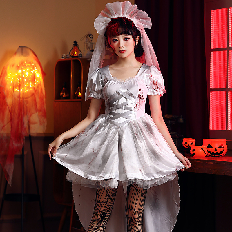 Photography Outfit - Kostum Gaun Pengantin Putih Wanita, Kostum
