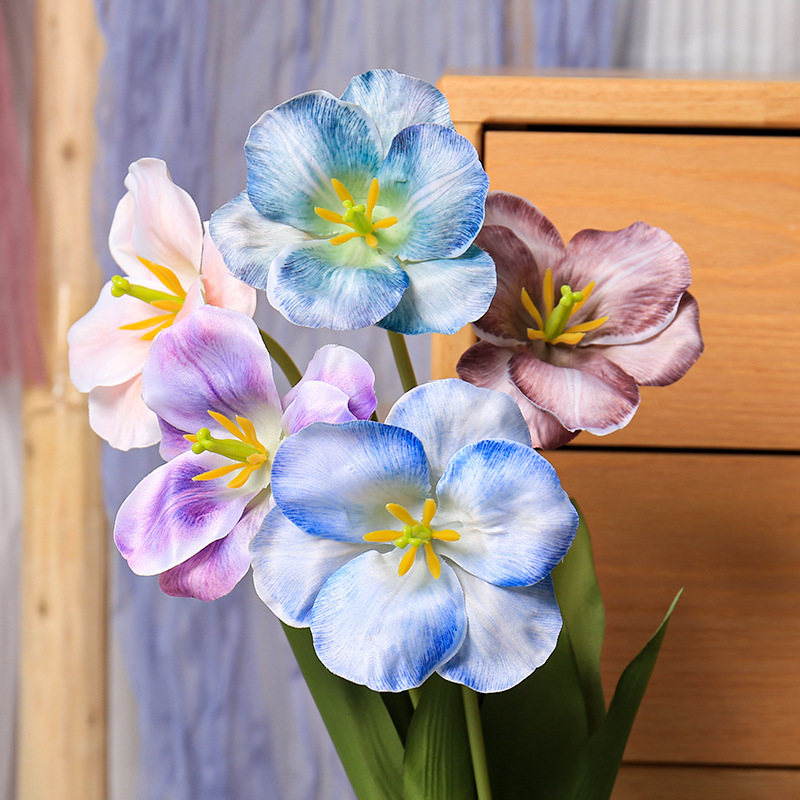 Photography Wedding - 5 Buah Bunga Tulip Lipat 54cm
