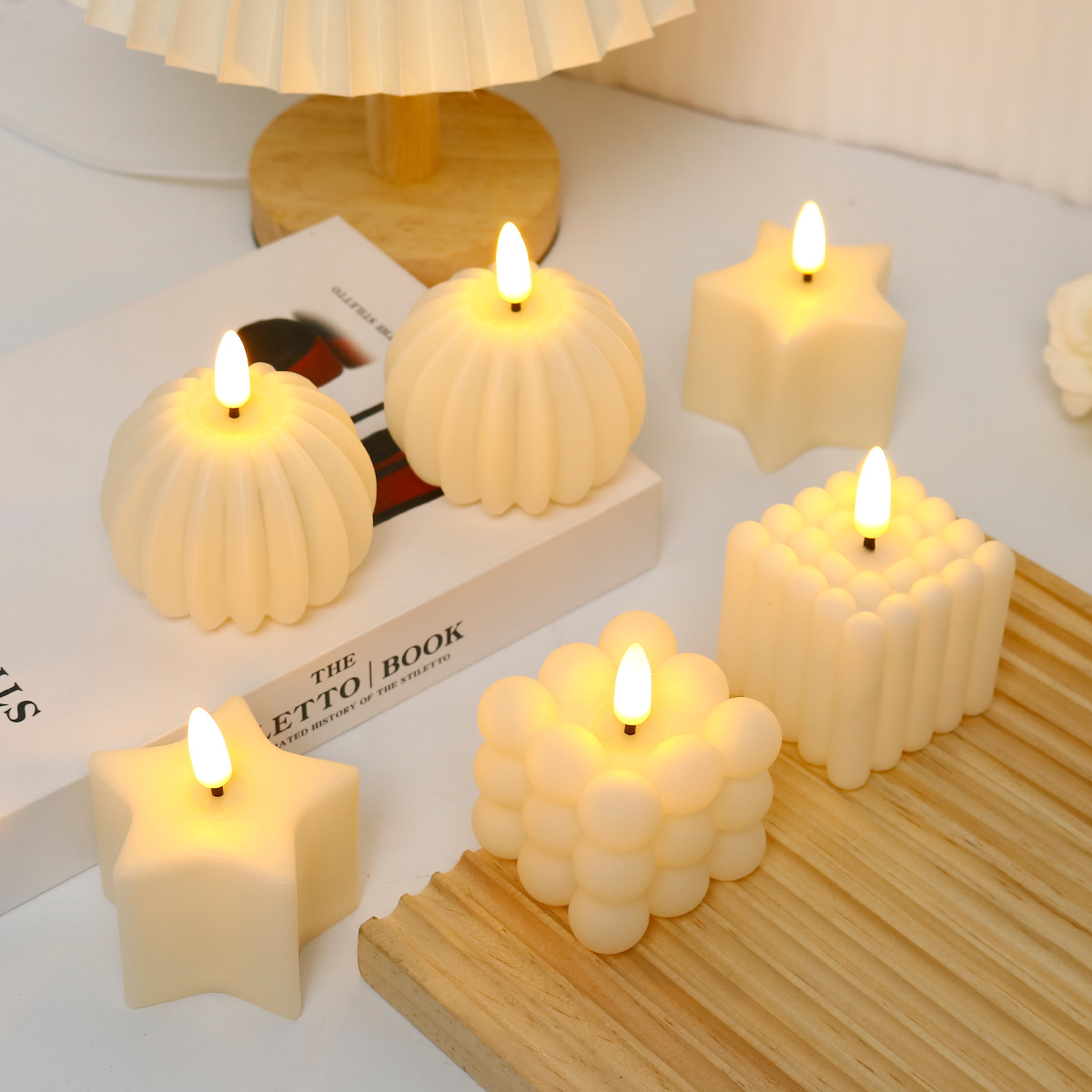 Lilin LED Kubus untuk Dekorasi - Photography Wedding ulasan dan harga