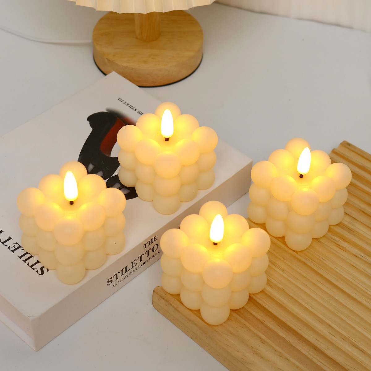 Lilin LED Kubus untuk Dekorasi - Photography Wedding ulasan dan harga