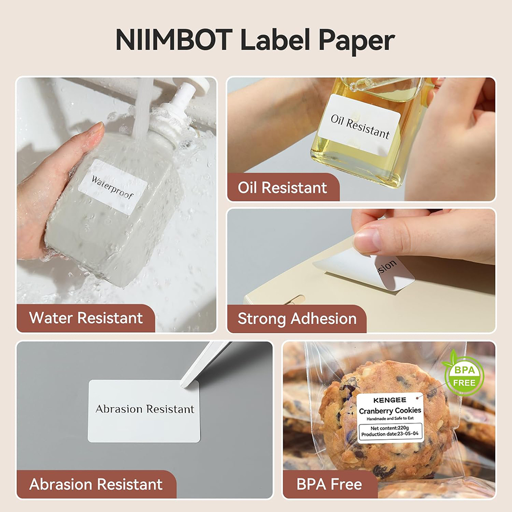 NIIMBOT Label termal untuk B1  - Photography Logo ulasan dan harga