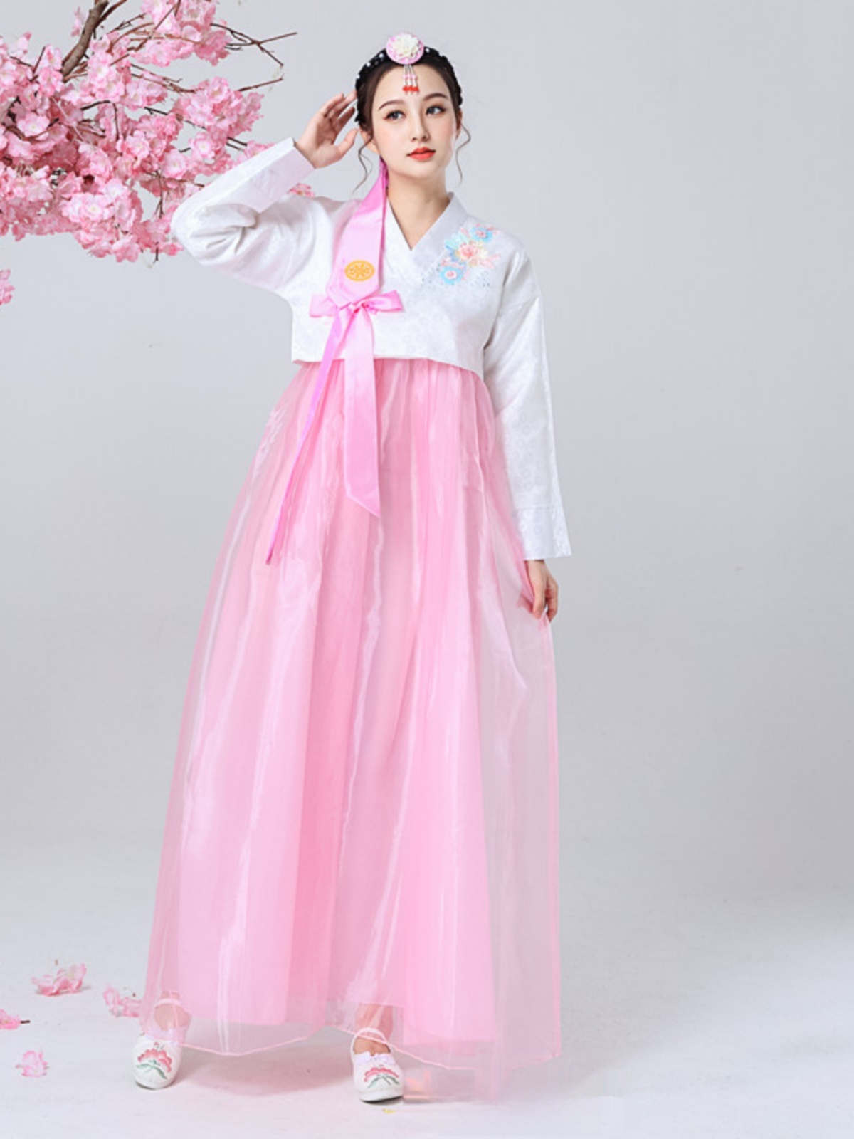 Kostum Tari Wanita Korea Baru  - Photography Outfit ulasan dan harga