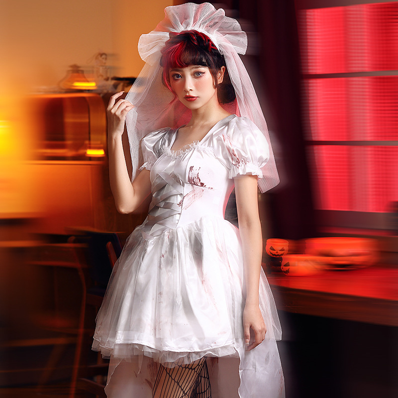 Kostum Gaun Pengantin Putih Wa - Photography Outfit ulasan dan harga