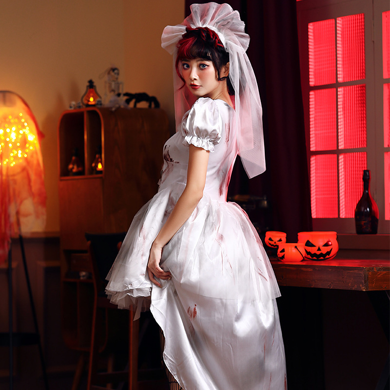 Kostum Gaun Pengantin Putih Wa - Photography Outfit ulasan dan harga