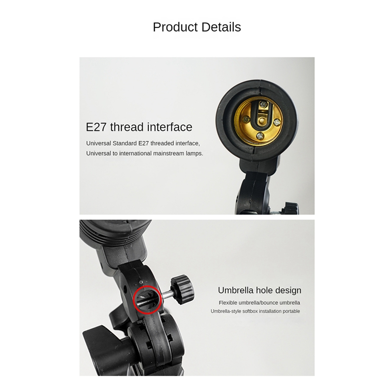 Lampu Studio Foto E27 Soket AC - Photography Umbrella ulasan dan harga