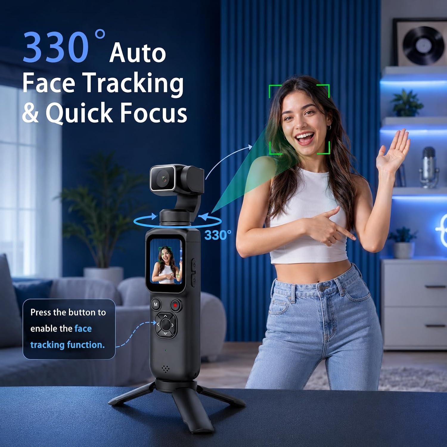 Kamera Vlogging Gimbal Genggam - Photography Term ulasan dan harga