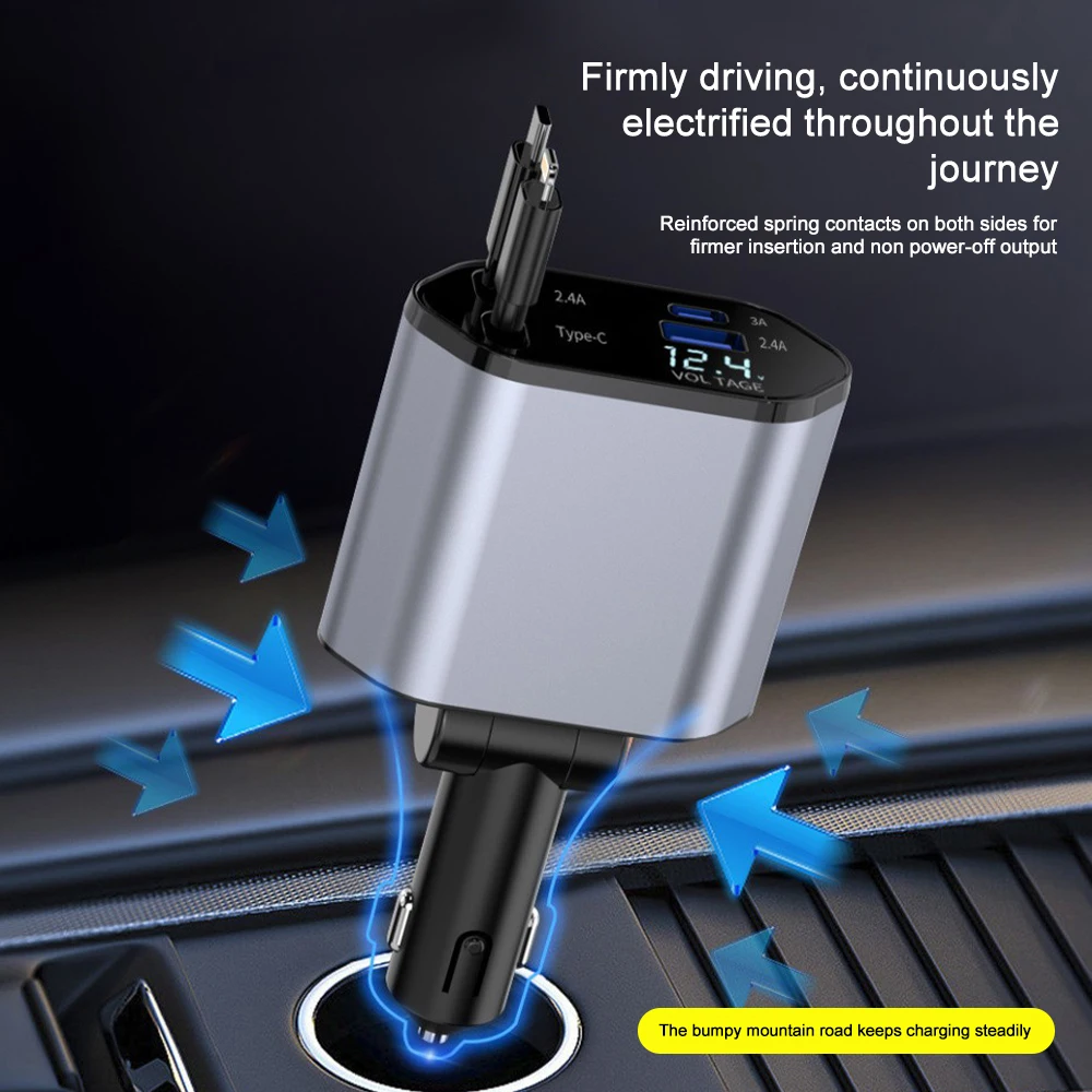 Adaptor pengisi daya mobil 120 - Tethering Cable Usb ulasan dan harga