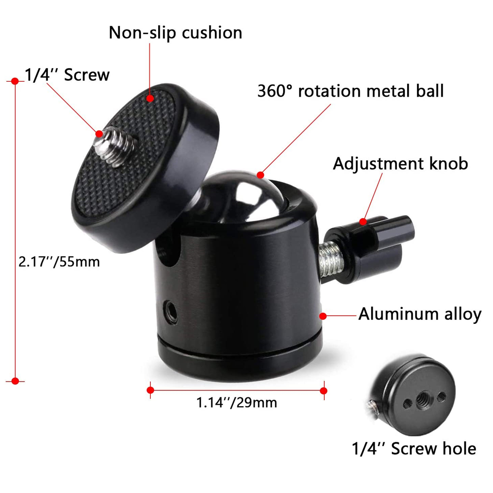 Terebento 1/4 Lubang Sekrup Tr - Fluid Head Tripod ulasan dan harga