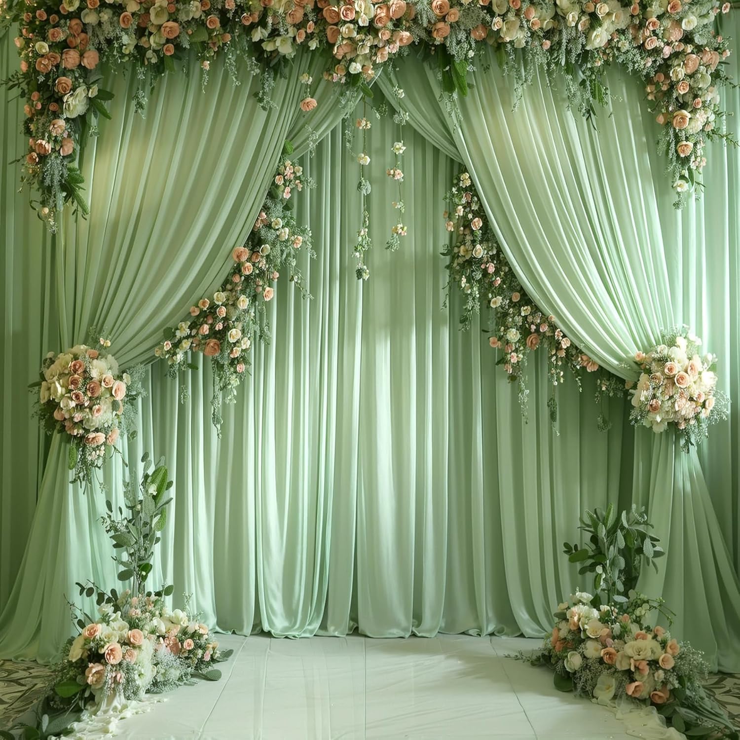 Tirai Latar Belakang Putih unt - Photography Wedding ulasan dan harga