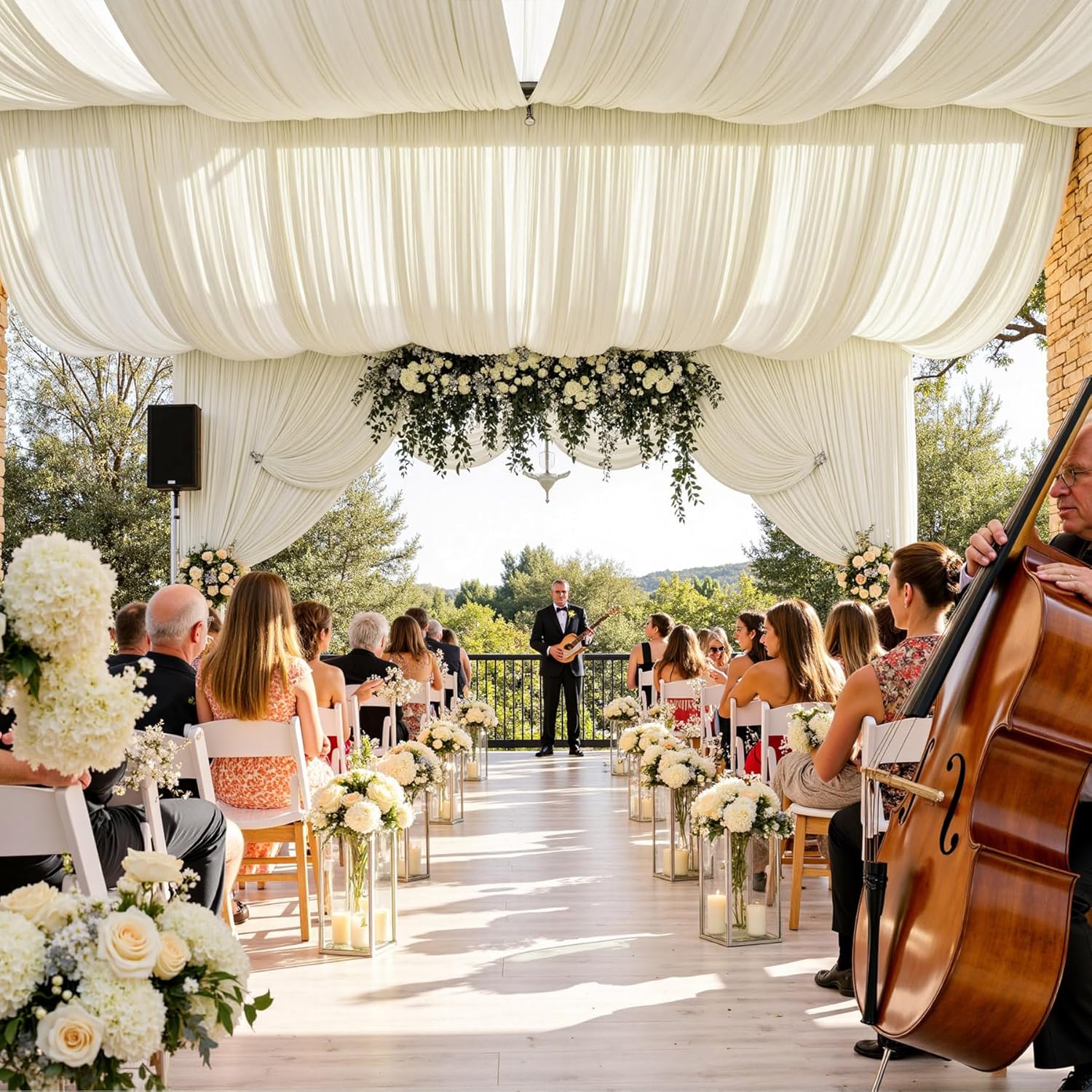 Tirai Latar Belakang Putih unt - Photography Wedding ulasan dan harga