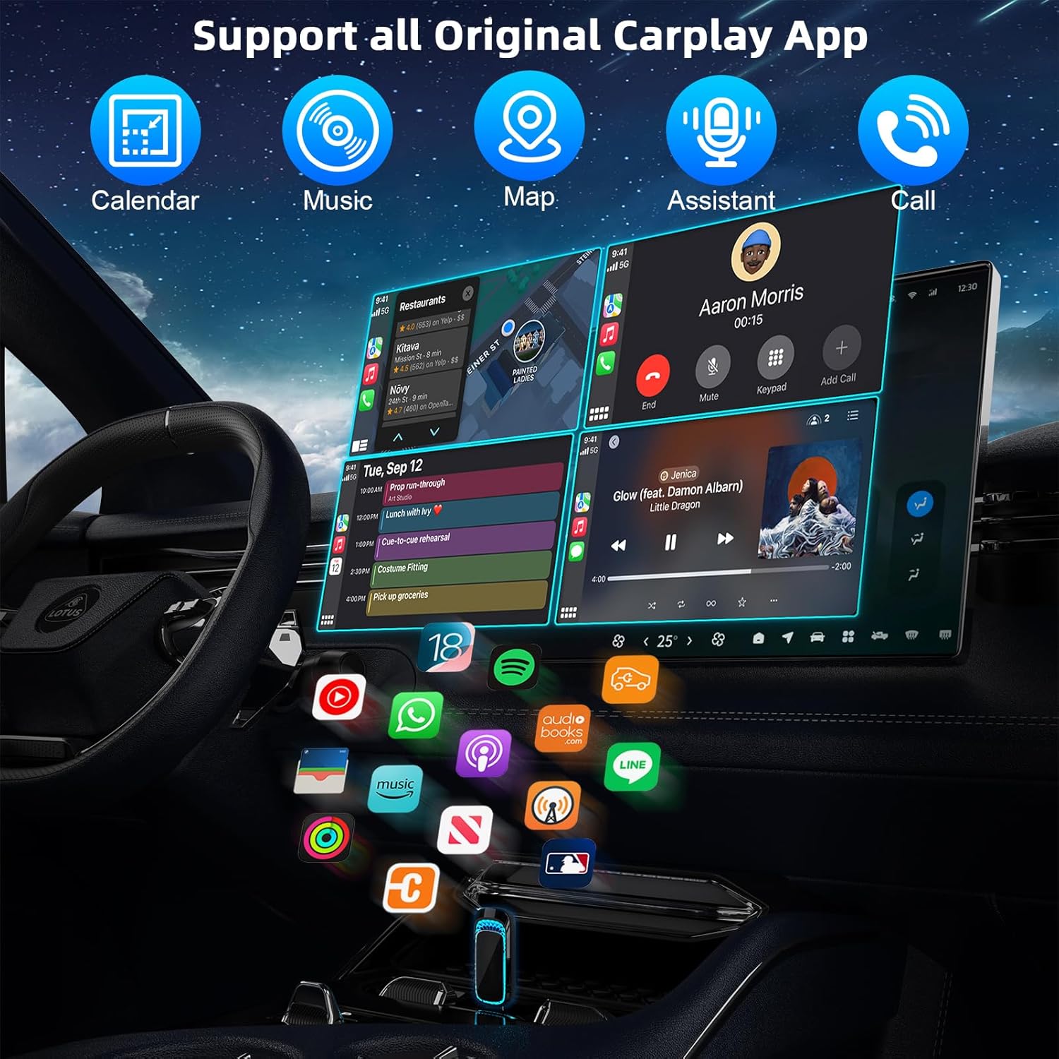 Adapter CarPlay USB nirkabel m - Tethering Cable Usb ulasan dan harga