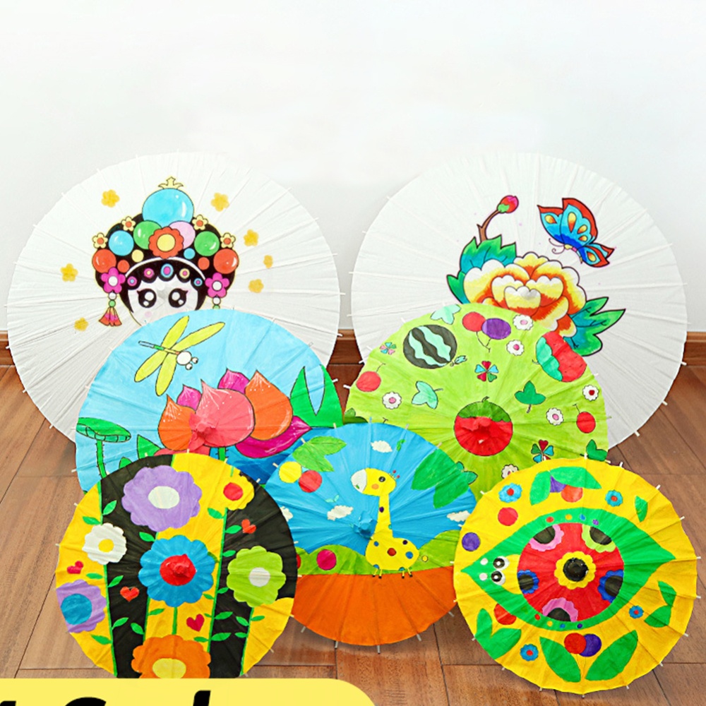 1-10 Buah Payung Kertas Bermin - Photography Umbrella ulasan dan harga