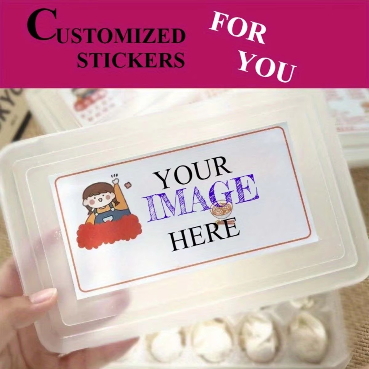 Stiker Persegi Panjang Kustom  - Photography Logo ulasan dan harga