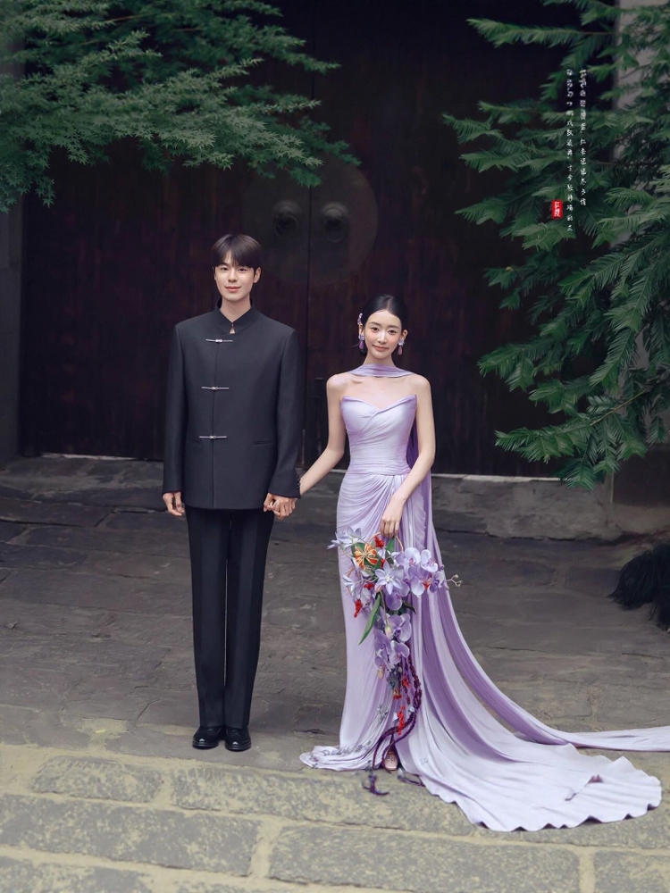 Gaun pengantin merah bergaya T - Photography Wedding ulasan dan harga